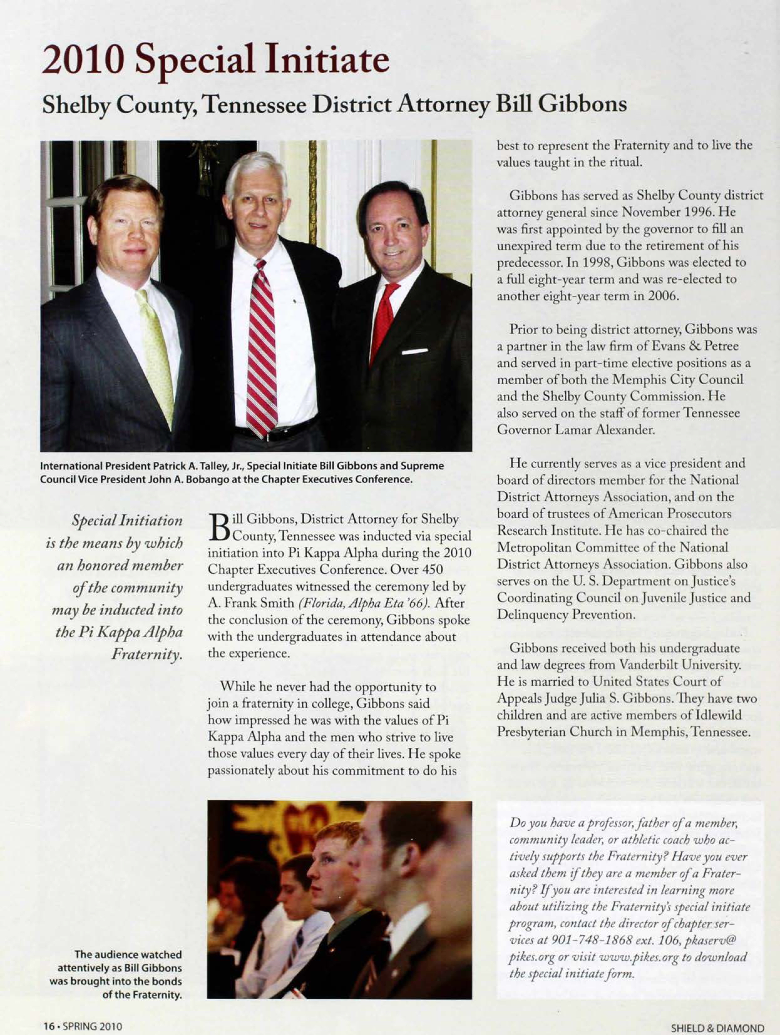 2010 Special Initiate